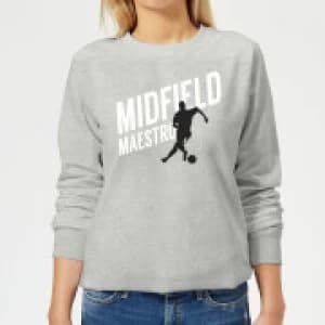 Midfield Maestro Womens Sweatshirt - Grey - 3XL