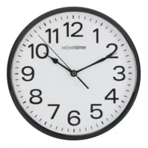 Hometime Classic Black Wall Clock