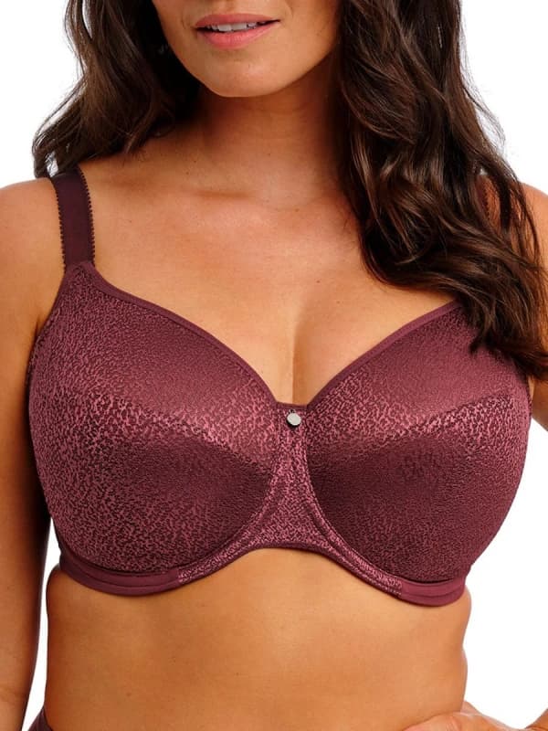 Fantasie Womens Demure Moulded Non Padded Bra in Red Size: 32DD Red Female 32DD