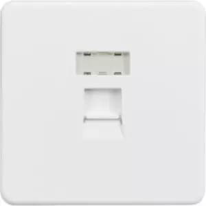 MLA Knightsbridge RJ45 Network Outlet Matt White - SFRJ45MW