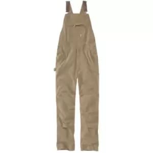 Carhartt Mens Rugged Cotton Spandex Flex Rigby Bib Overalls Waist 42' (107cm), Inside Leg 30' (76cm)