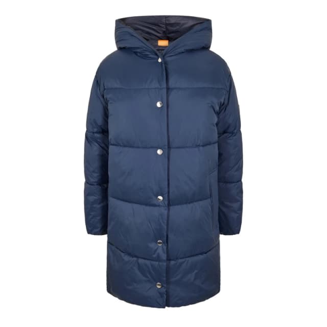 Boss Womens Polly Short Puffer Jacket Dark Blue female 8 (S)