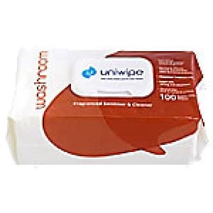 uniwipe Sanitiser and Cleaner Washroom 25cm 100 Sheets