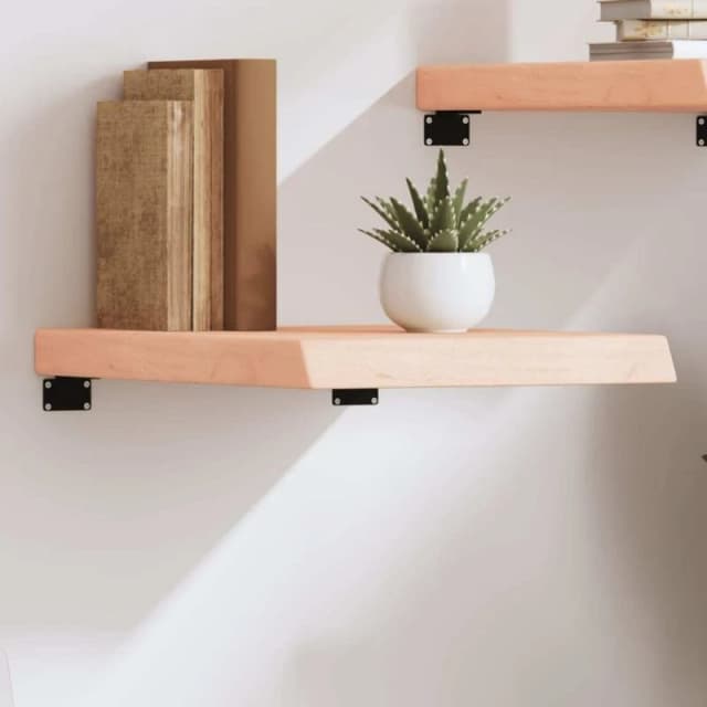 VIDAXL Vidaxl - Wall Shelf 40x60x(2-6) cm Untreated Solid Wood Oak 8720845812386