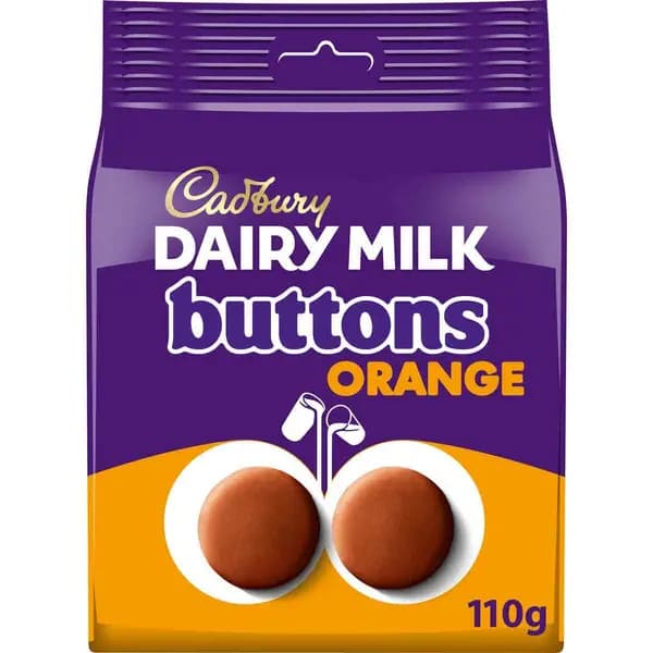 Cadbury Gifts Direct Cadbury Dairy Milk Orange Giant Buttons Bag 110g 4262049