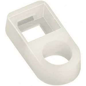 Cable mount Screw fixing Ecru HellermannTyton 151 61119 FH18 N66 NA D1