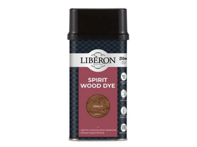 Liberon 126785 Spirit Wood Dye Walnut 250ml Libwdsw250N