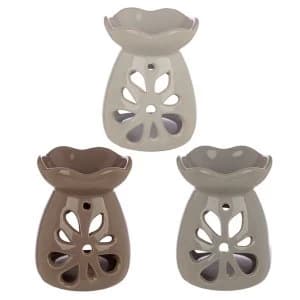 Pastel Tones Floral Ceramic Oil Burner (1 Random Supplied)