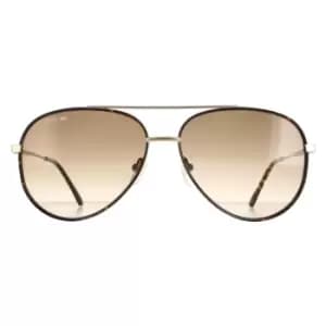 Aviator Matte Gold Brown Gradient L247S