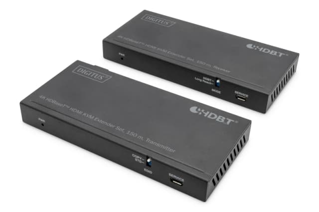 Digitus 4K HDBaseT 2.0 HDMI KVM extender set. 150 m