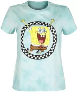 Vans Vans x Spongebob Jump Out Crew T-Shirt white blue