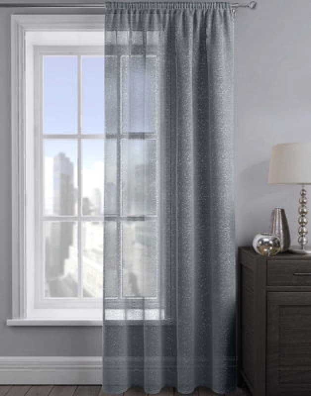 Velosso Alessandria Sheer Voile Panel Slot Top - Charcoal
