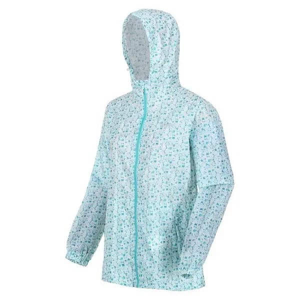Regatta Womens Printed Pack It III Waterproof Jacket - Blue 14