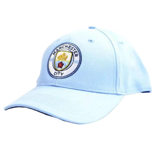 Manchester City FC Mens Backstrap Baseball Cap in Blue Blue Male One Size