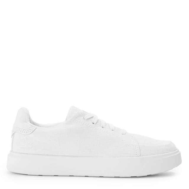 Timberland Womens Low Lc Sneaker Trainers White Canvas female 4 (37)