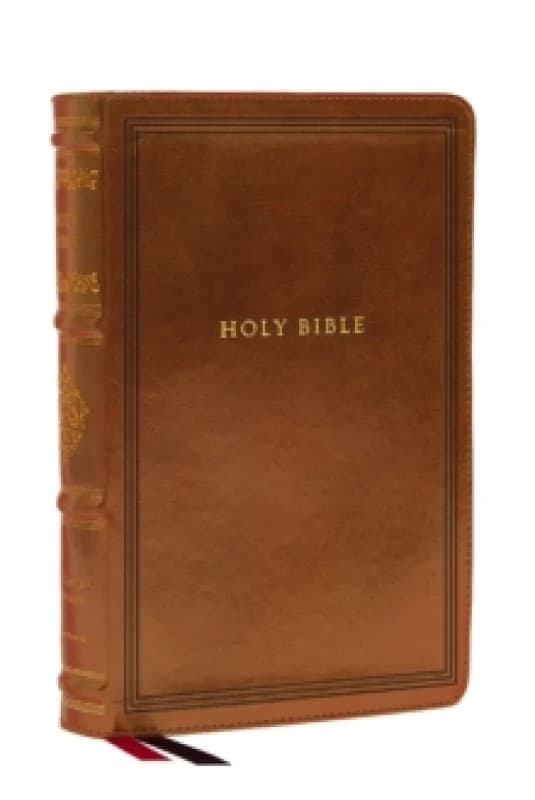 KJV Large Print Reference Bible, Brown Leathersoft, Red Letter, Comfort Print (Sovereign Collection) : Holy Bible, King James Version Leather / fine b