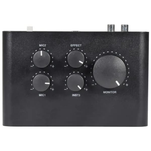Citronic Citronic USB Audio Interface 2 x Microphone Inputs & 1 x Instrument Input AVS-225370