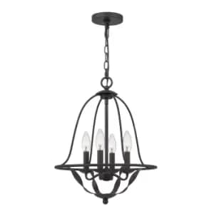 Quoizel Bradbury Multi Arm Chandelier Grey Ash