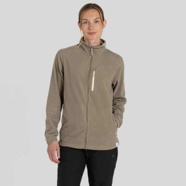 Craghoppers Womens Miska Plus Lightweight Insulating Fleece Jacket in Light Khaki Size: 16 Light Khaki Female 16