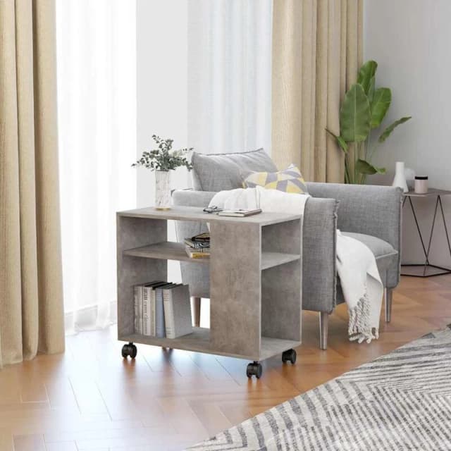 VIDAXL Side Table Concrete Grey 70x35x55cm Engineered Wood Vidaxl 802124