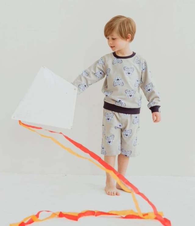 Lilly + Sid Lenny Leopard Sweatshirt Blue male