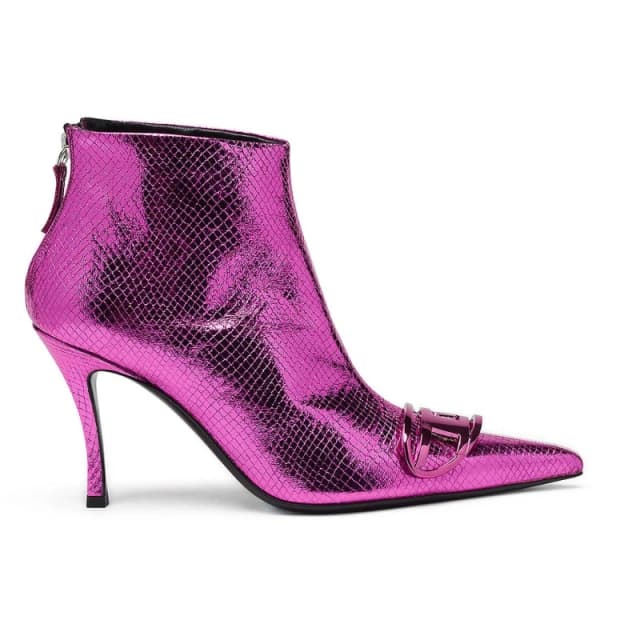 Diesel Womens DVnus 3-Inch Block Heel Ankle Boots Very Berry female 3.5 (36)