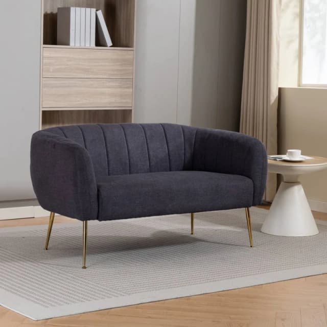 Artemis Home Stanton 2 Seat Sofa in Charcoal Size: 1 Pack Charcoal Unisex 1 Pack