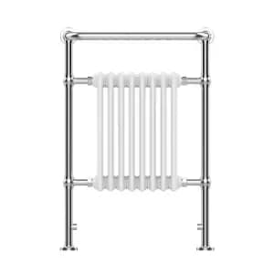 VURTU7 Period Style Radiator 952mm x 659mm - Chrome & - White