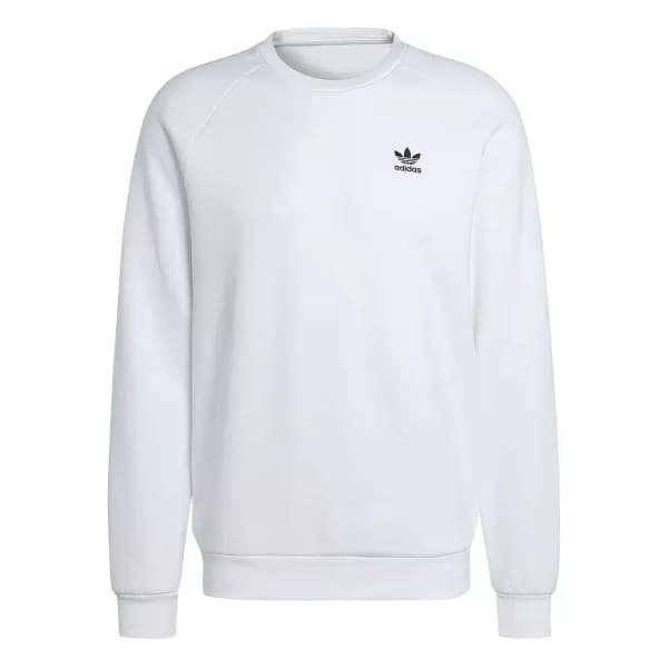 Adidas Trefoil Essentials Crewneck, White/white