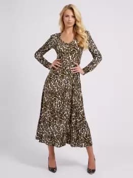 Guess Animalier Long Dress