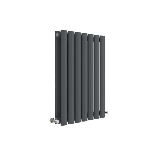 Balterley Embrace Horizontal Double Panel Radiator, 600mm x 412mm - Anthracite in Grey Grey Unisex