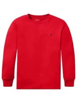 Ralph Lauren Boys Classic Long Sleeve T-Shirt - Red