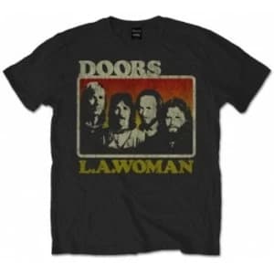 The Doors LA Woman Mens Blk T Shirt: Large