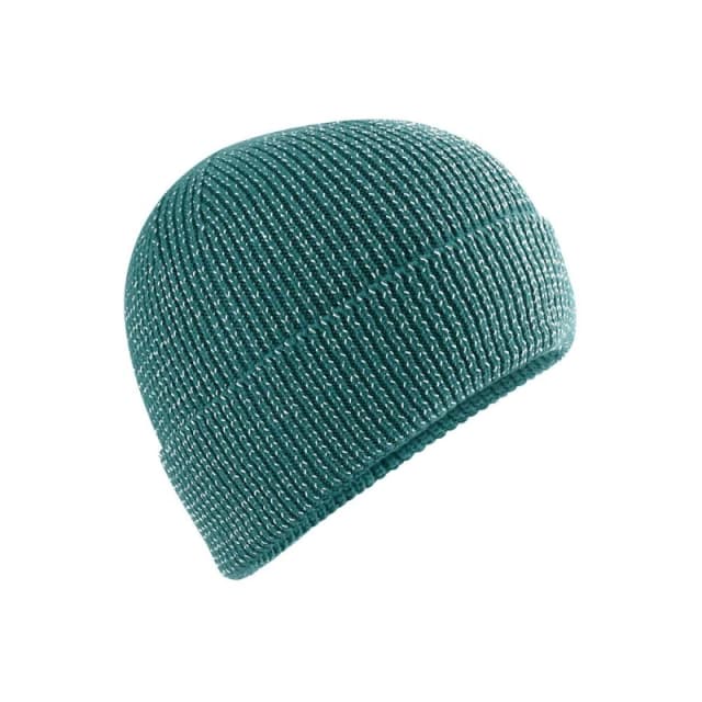 Beechfield Mens Streetlite Reflective Beanie in Green Green Male One Size