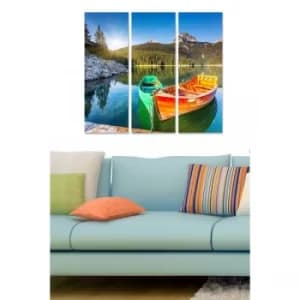 MDF130714175 Multicolor Decorative MDF Painting (3 Pieces)