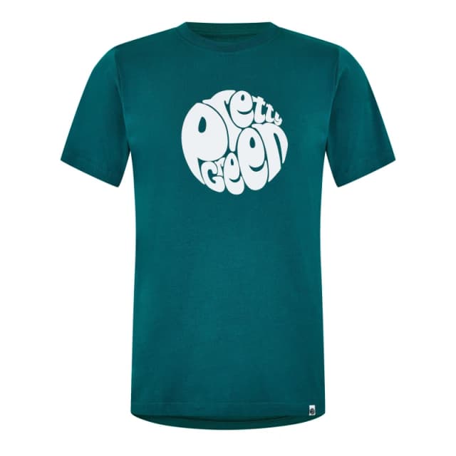 Pretty Green Mens Gillespie Logo Regular Fit T-Shirt Teal male Small
