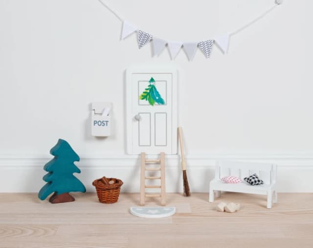 Goki Twenty Two Piece Wooden Elf Door 60678