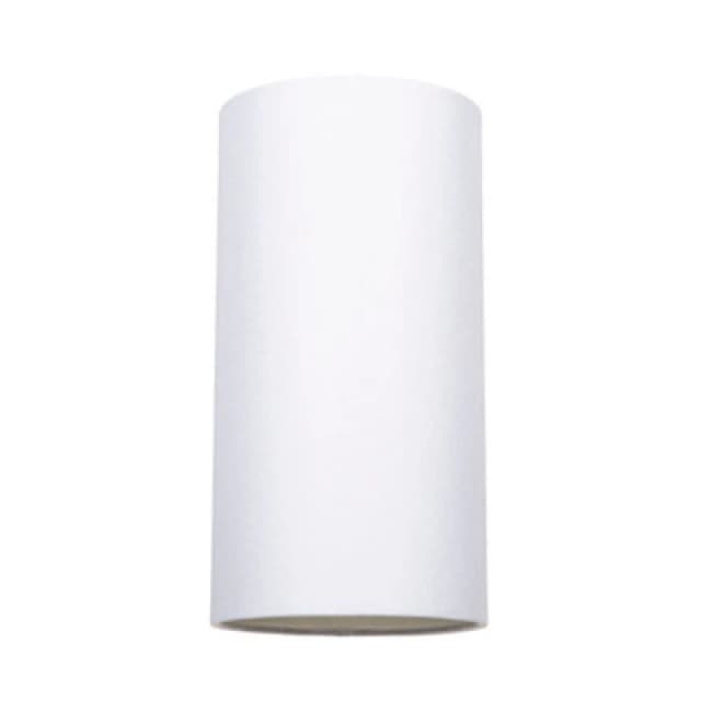 Happy Homewares Contemporary And Stylish White Linen Fabric Tall Cylindrical 25Cm Lampshade
