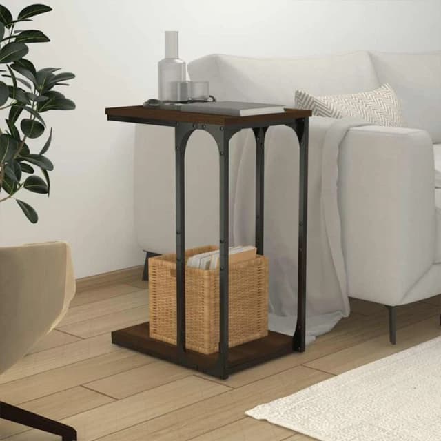 VIDAXL Side Table Brown Oak 40x30x60cm Engineered Wood Vidaxl 8720845718510