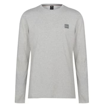 Hugo Boss Tacks Chest Logo Long Sleeve T-Shirt Natural Size L Men