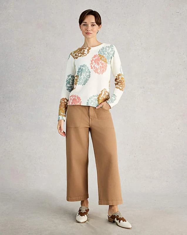 White Stuff White Stuff Jodie Jumper Ivory Print - White Stuff - Size: 16 Ivory Print Female 16 ZD45004