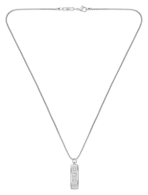 Lacoste 2040536 DISTRICT stainless steel chain with dog tag Jewellery