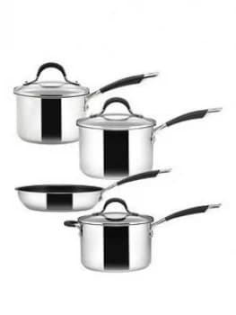 Circulon Momentum Stainless Steel 4 Piece Pan Set