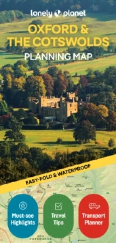 Lonely Planet Oxford & the Cotswolds Planning Map Sheet map, folded