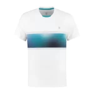 HYPERCOURT EXPRESS CREW TEE 2 White / ALGIERS Blue - S