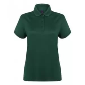 Henbury Womens/Ladies Stretch Microfine Pique Polo Shirt (L) (Bottle)