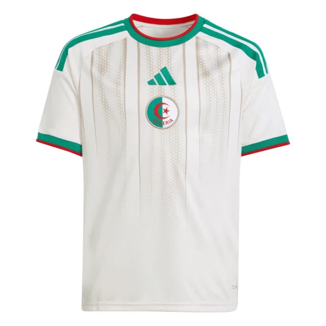 adidas Algeria Home Shirt World Cup 2026 Juniors White/Green unisex 11-12 Years