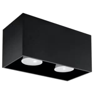 Sollux Wall Lamp Plafond Quad Black