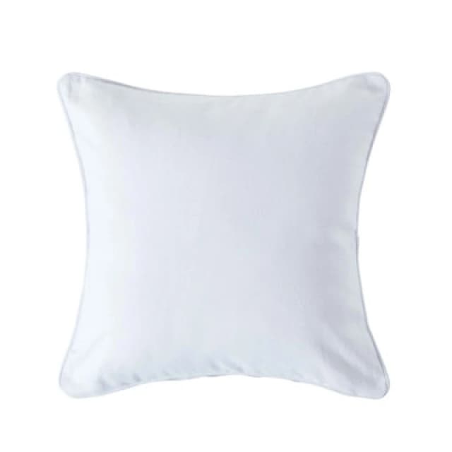 Homescapes Cotton Plain Off White Cushion Cover, 45 X 45 Cm