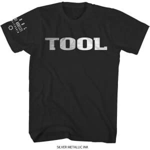 Tool - Metallic Silver Logo Unisex Large T-Shirt - Black